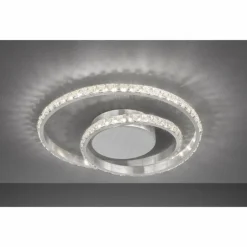 Plafonnier Wofi ALBERTA LED Aluminium brossé, 1 lumière