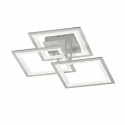 Plafonnier Wofi MODESTO LED Argenté, 3 lumières