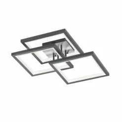 Plafonnier Wofi-Leuchten MURIEL LED Gris, 1 lumière