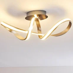 Plafonnier Woyens LED Acier brossé, 1 lumière