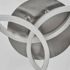 Plafonnier Xena LED Nickel mat, 1 lumière, Télécommandes