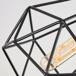 Plafonnier Yaak Noir, 2 lumières