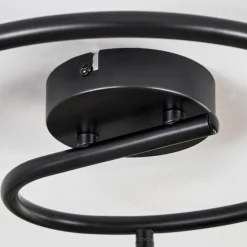 Plafonnier Yaak Noir, 3 lumières