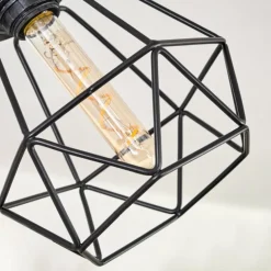 Plafonnier Yaak Noir, 6 lumières