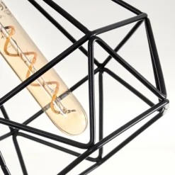 Plafonnier Yaak Noir, 4 lumières