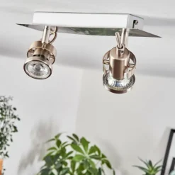 Plafonnier Yometchen LED Nickel mat, 2 lumières