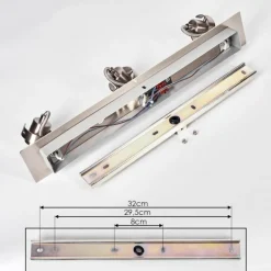 Plafonnier Yometchen LED Nickel mat, 3 lumières