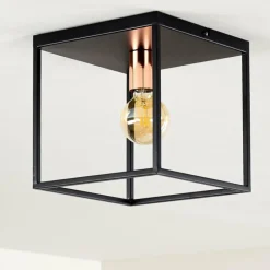 Plafonnier Yuhigaoka Noir, 1 lumière