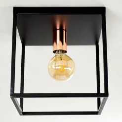 Plafonnier Yuhigaoka Noir, 1 lumière