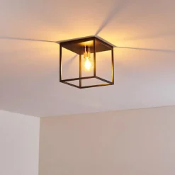 Plafonnier Yuhigaoka Noir, 1 lumière