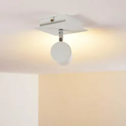 Plafonnier Zuoz Blanc, 1 lumière