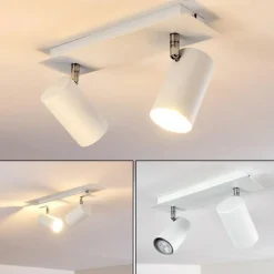 Plafonnier Zuoz Blanc, 2 lumières