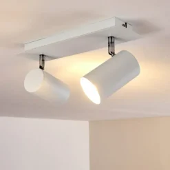 Plafonnier Zuoz Blanc, 2 lumières