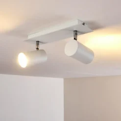 Plafonnier Zuoz Blanc, 2 lumières