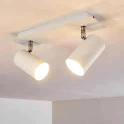 Plafonnier Zuoz Blanc, 2 lumières