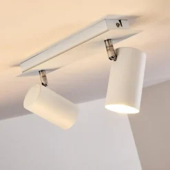 Plafonnier Zuoz Blanc, 2 lumières