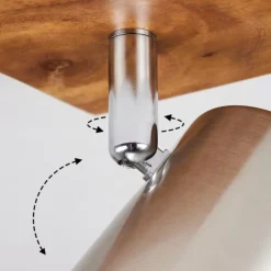 Plafonnier Zuoz Bois clair, 1 lumière