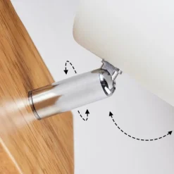 Plafonnier Zuoz Bois clair, 1 lumière