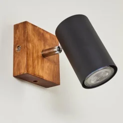 Plafonnier Zuoz Bois clair, 1 lumière