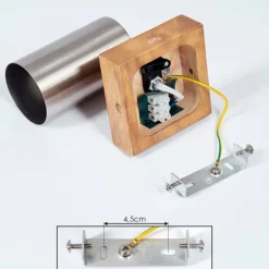 Plafonnier Zuoz Bois clair, 1 lumière