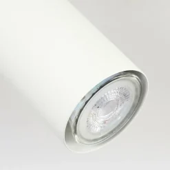 Plafonnier Zuoz Chrome, Blanc, 3 lumières