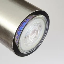 Plafonnier Zuoz Chrome, Nickel mat, 3 lumières