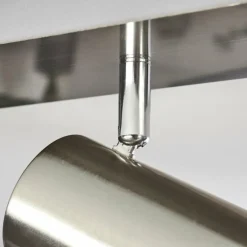 Plafonnier Zuoz Chrome, Nickel mat, 3 lumières