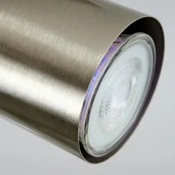 Plafonnier Zuoz Chrome, Nickel mat, 4 lumières