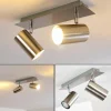 Plafonnier Zuoz Nickel mat, 2 lumières