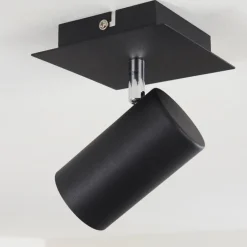 Plafonnier Zuoz Noir, 1 lumière