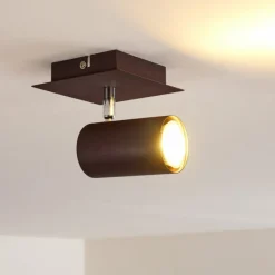 Plafonnier Zuoz Rouille, 1 lumière