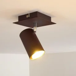 Plafonnier Zuoz Rouille, 1 lumière