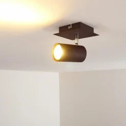 Plafonnier Zuoz Rouille, 1 lumière