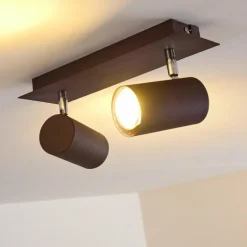 Plafonnier Zuoz Rouille, 2 lumières