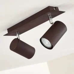 Plafonnier Zuoz Rouille, 2 lumières