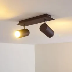 Plafonnier Zuoz Rouille, 2 lumières