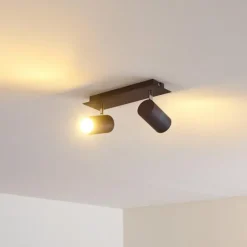 Plafonnier Zuoz Rouille, 2 lumières