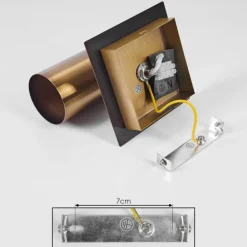 Plafonnier Zuoz Vieux laiton, 1 lumière