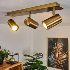 Plafonnier Zuoz Vieux laiton, 3 lumières