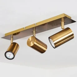 Plafonnier Zuoz Vieux laiton, 3 lumières