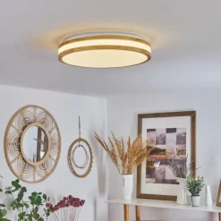 Plafonnier Zurzach LED Écru, Blanc, 1 lumière