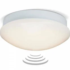 Plafonnier/Applique murale Brilliant Fakir LED Blanc, 1 lumière, Détecteur de mouvement