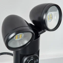 Plingshult Luminaire extérieur, Pieu, Eclairage de chemin LED Noir, 2 lumières