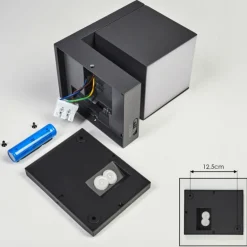 Pocilgas Lampe murale d´extérieur, Spot mural LED Anthracite, 1 lumière, Détecteur de mouvement