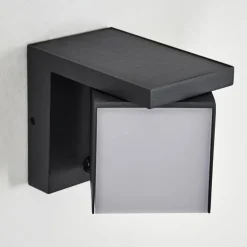 Pocilgas Lampe murale d´extérieur, Spot mural LED Anthracite, 1 lumière, Détecteur de mouvement