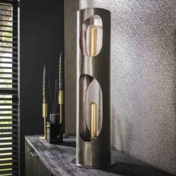 Pocinho Lampadaire, Lampe à poser Noir, 2 lumières