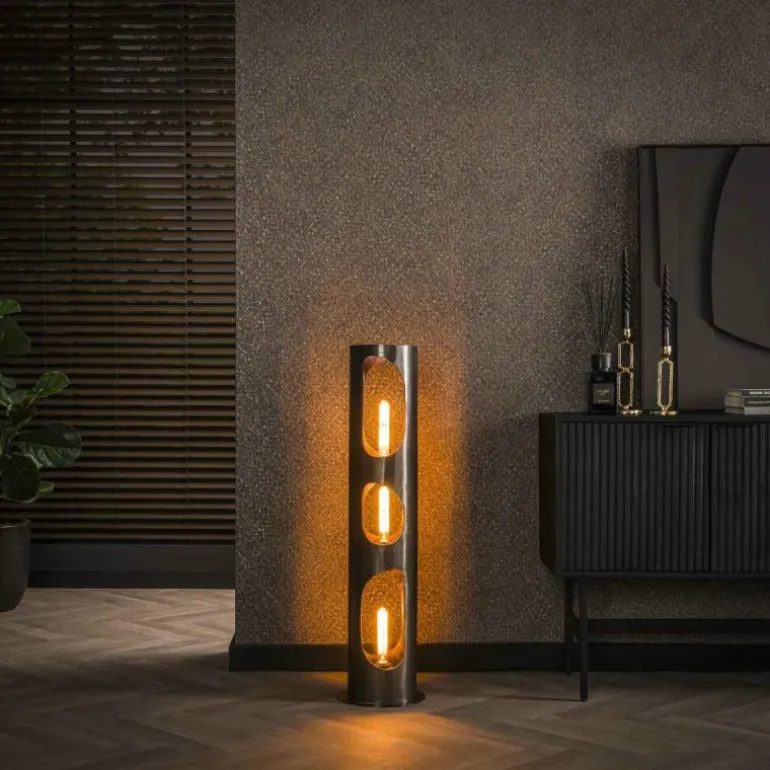 Pocinho Lampadaire Noir, 3 lumières