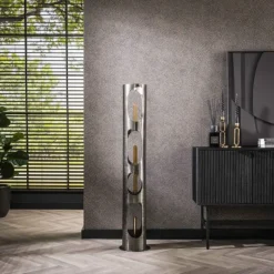 Pocinho Lampadaire Noir, 4 lumières