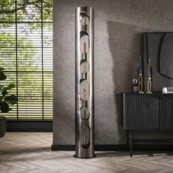 Pocinho Lampadaire Noir, 6 lumières