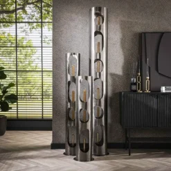 Pocinho Lampadaire Noir, 6 lumières